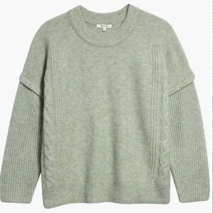 Madewell‎ Cable Stitch Crewneck Sweater size xxs